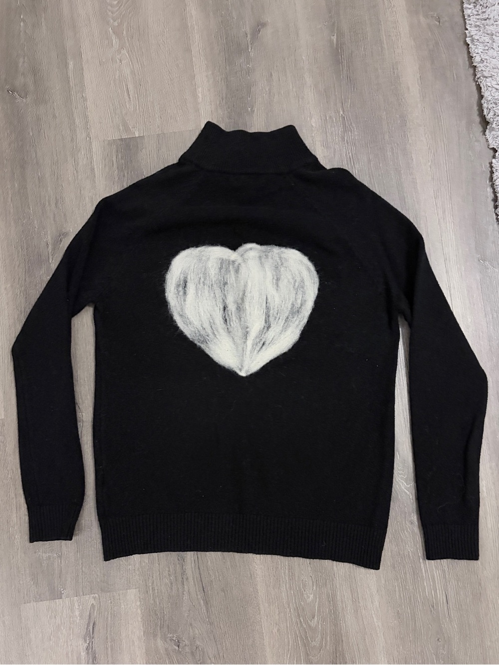 Charlies Black Zip-Detail Mock Neck Sweater